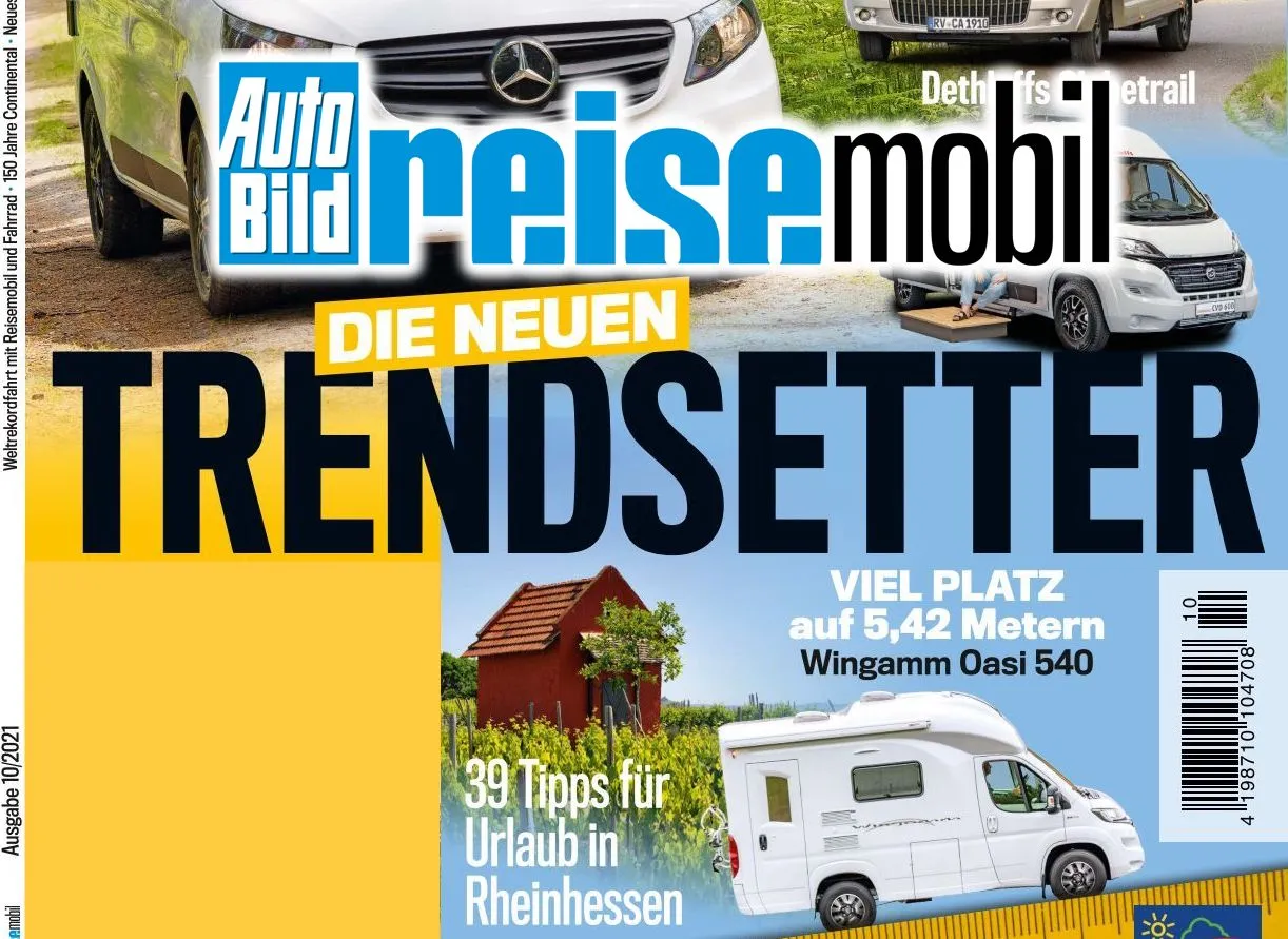 SO KURZ, SO GUT: TEST AUTOBILD REISEMOBIL Oktober 2021 - Rassegna stampa - camper