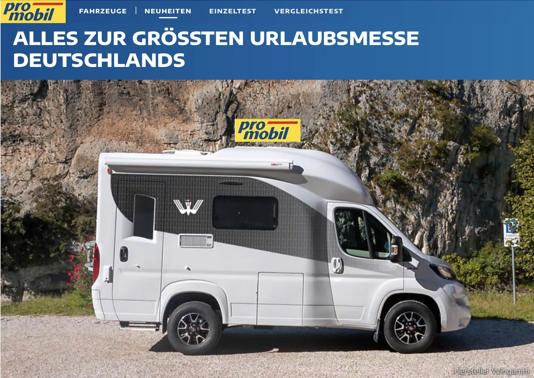 PROMOBIL: ALLES ZUR GRÖSSTEN URLAUBSMESSE DEUTSCHLANDS - Rassegna stampa - camper